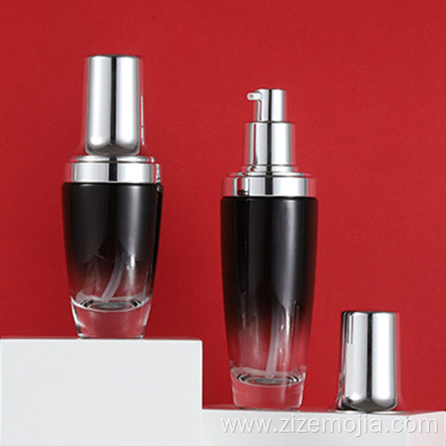 Glass cosmetic lotion pump bottles